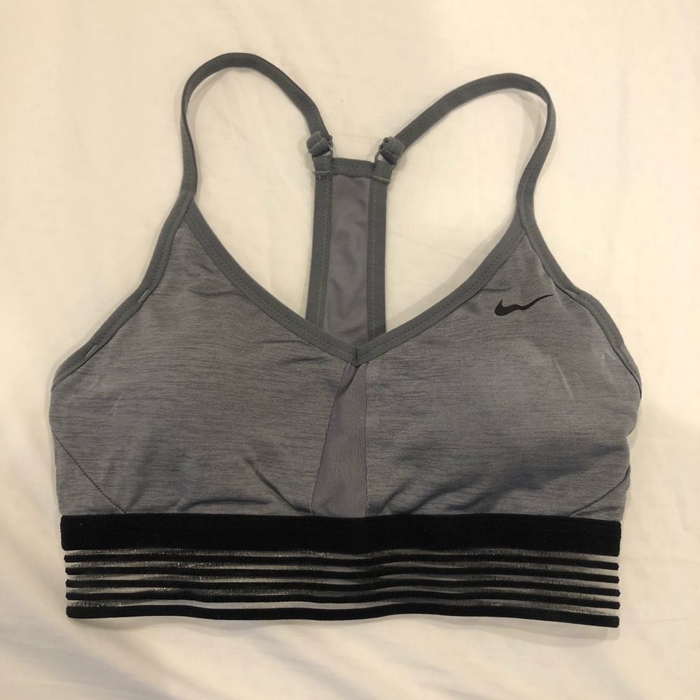Nike Pro Mesh Panel Strappy Sports Bra